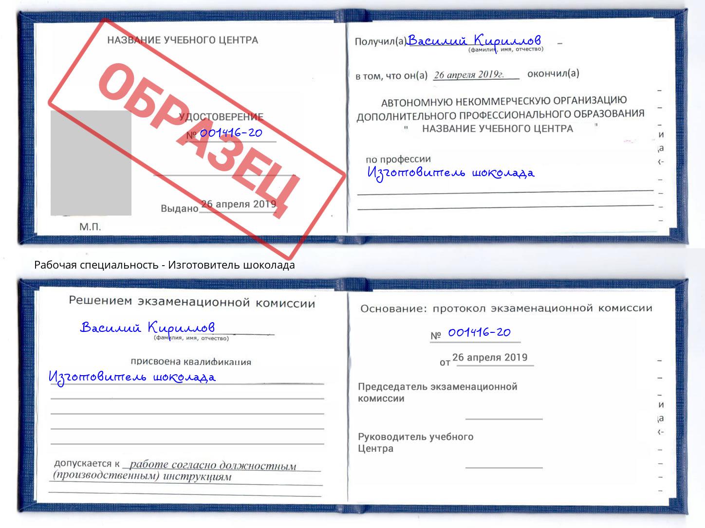 Изготовитель шоколада Шали
