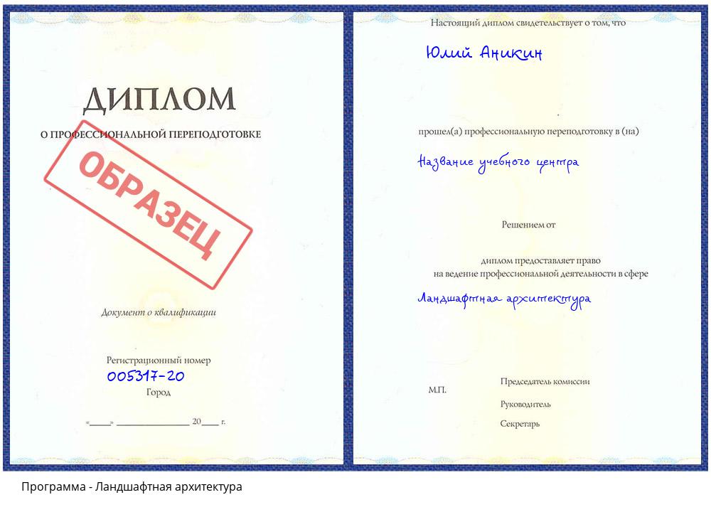 Ландшафтная архитектура Шали